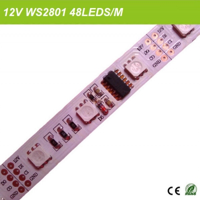 12V WS2801 RGB strip