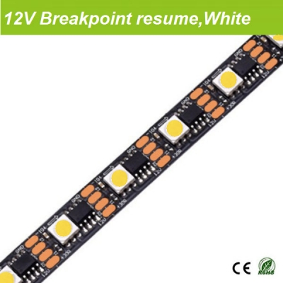 12V single pixel led strip white