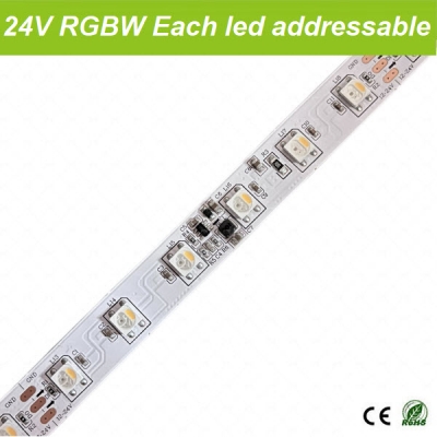 12-24V individually addressable RGBW Strip 60pixel/m