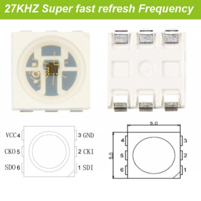 27KHZ frequency intelligent led
