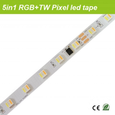 RGBTW five color Pixel led tape