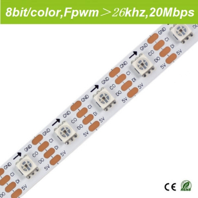 Upgraded APA102 addressable pixel strips