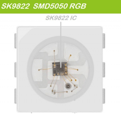 SK9822 Chip buit in colorful led